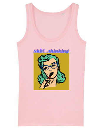 Funny Retro Comic Book Woman Cotton Pink