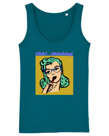 Funny Retro Comic Book Woman Ocean Depth