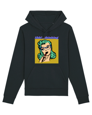 Funny Retro Comic Book Woman Black
