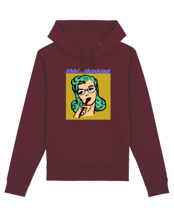 Funny Retro Comic Book Woman Burgundy