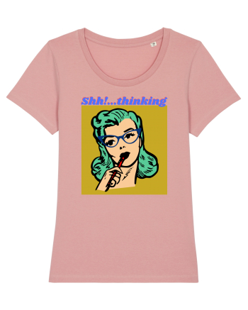 Funny Retro Comic Book Woman Canyon Pink