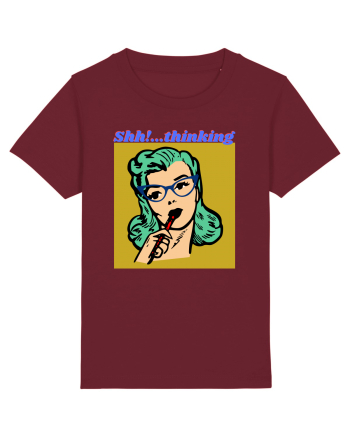 Funny Retro Comic Book Woman Burgundy