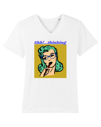 Funny Retro Comic Book Woman White
