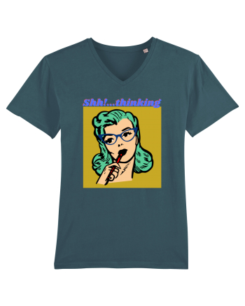 Funny Retro Comic Book Woman Stargazer