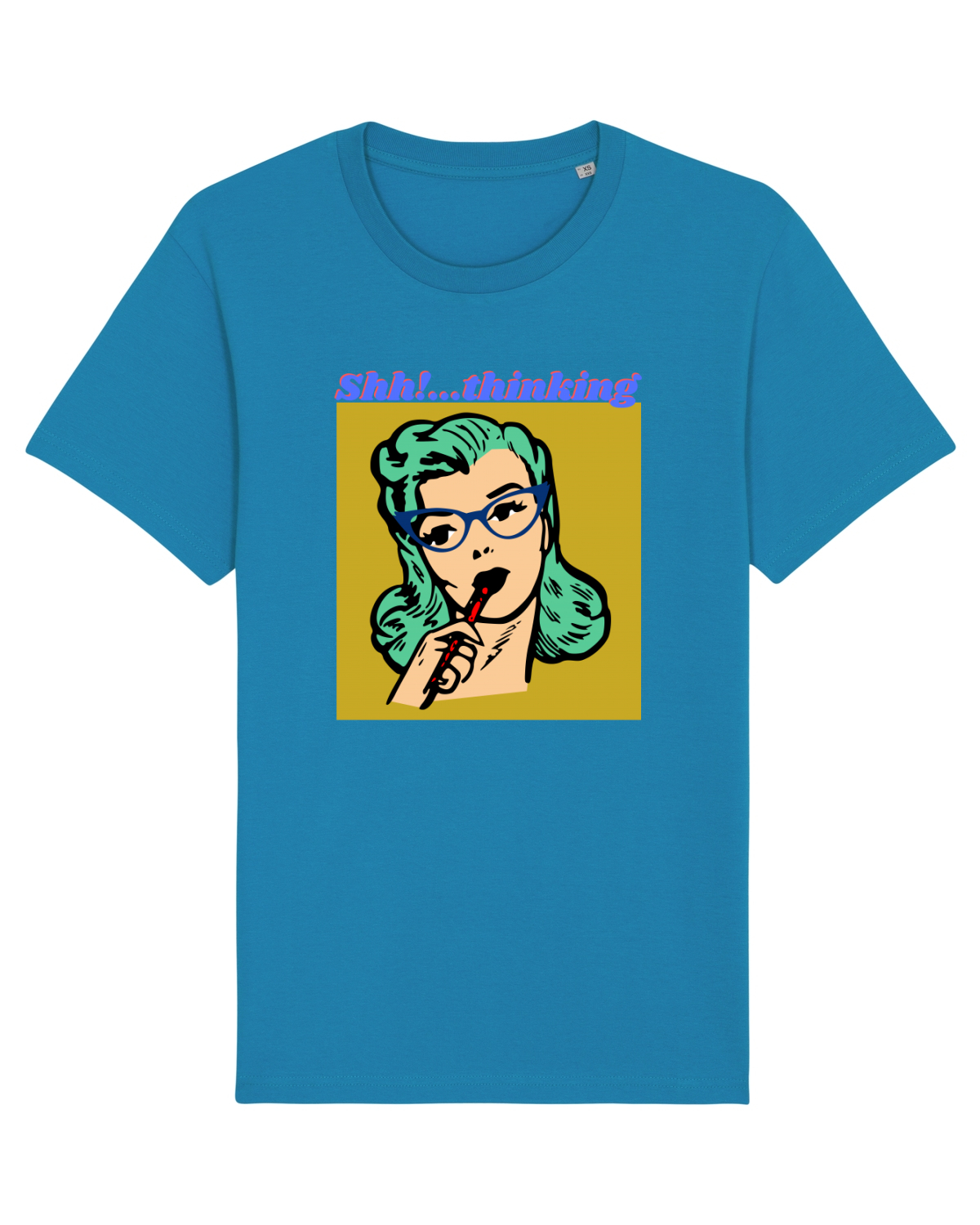 Tricou mânecă scurtă Unisex Rocker Azur