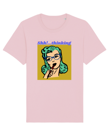 Funny Retro Comic Book Woman Cotton Pink