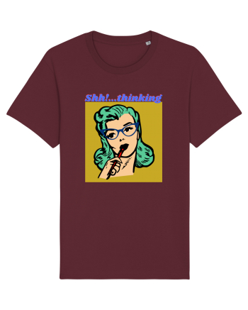 Funny Retro Comic Book Woman Burgundy
