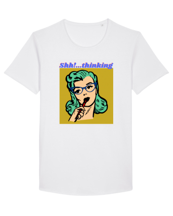 Funny Retro Comic Book Woman White