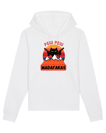 Funny Pew Pew Madafakas Cat White