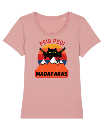 Funny Pew Pew Madafakas Cat Canyon Pink