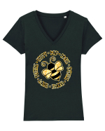 Albinuta Fericita Tricou mânecă scurtă guler V Damă Evoker