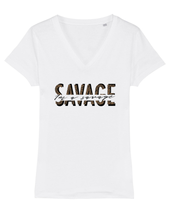 I'm a SAVAGE - Leopard White