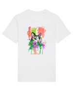 Pisica pictata Tricou mânecă scurtă Unisex Rocker