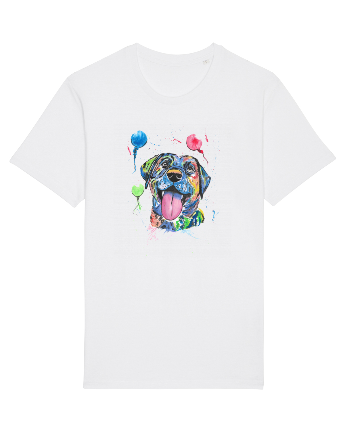 Tricou mânecă scurtă Unisex Rocker White