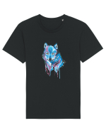 Lup portret Tricou mânecă scurtă Unisex Rocker