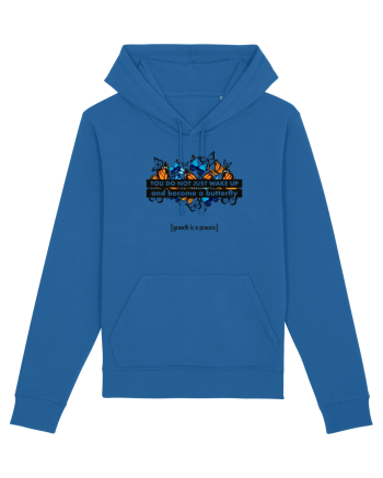 Become a Butterfly - Growth Is a Process Royal Blue