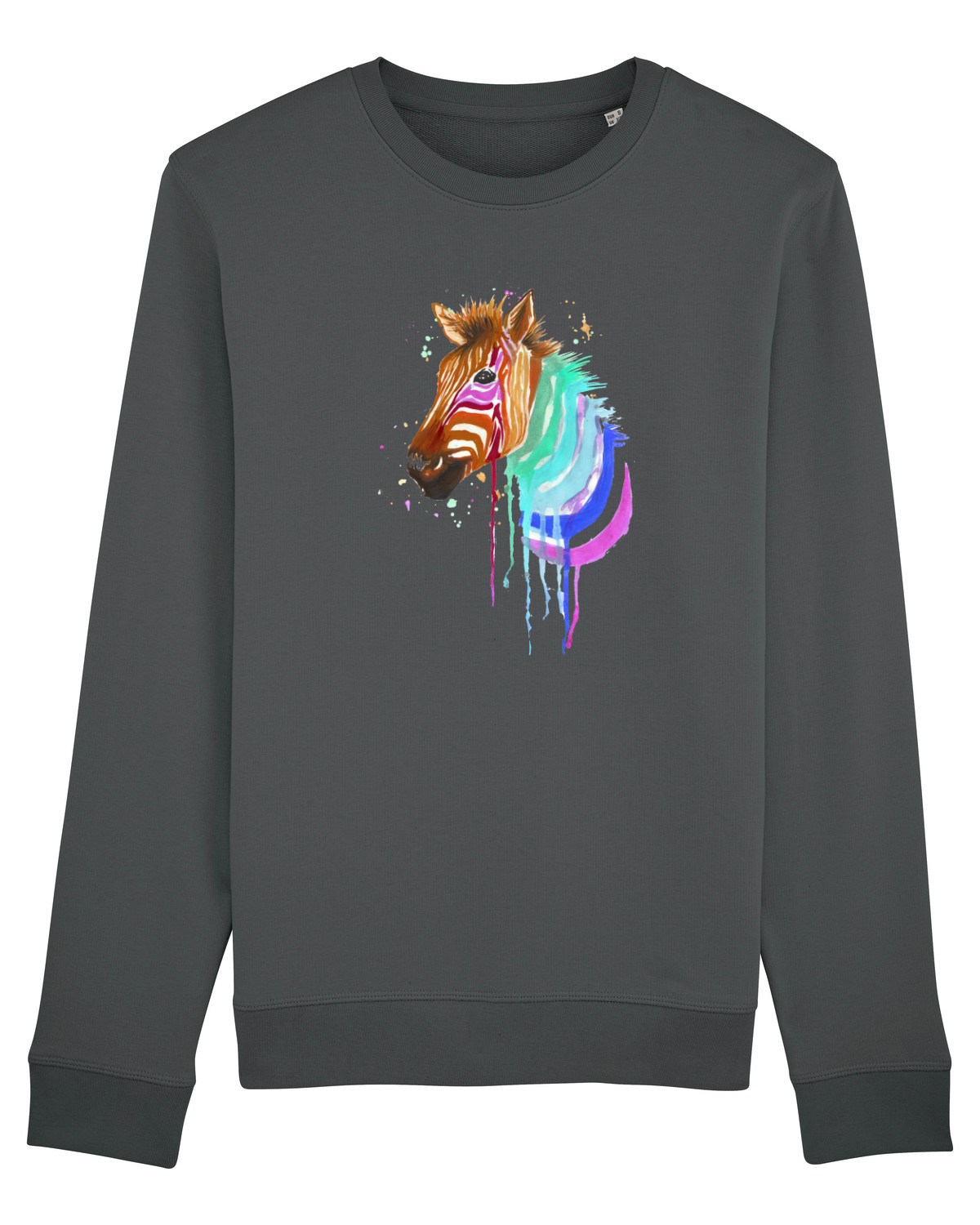 Bluză mânecă lungă Unisex Rise Anthracite