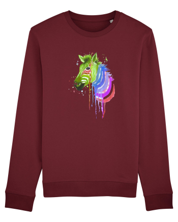 Zebra Burgundy