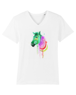 Zebra Tricou mânecă scurtă guler V Bărbat Presenter