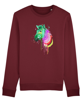 Zebra Burgundy