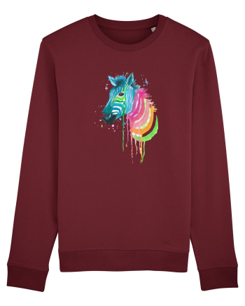 Zebra Burgundy