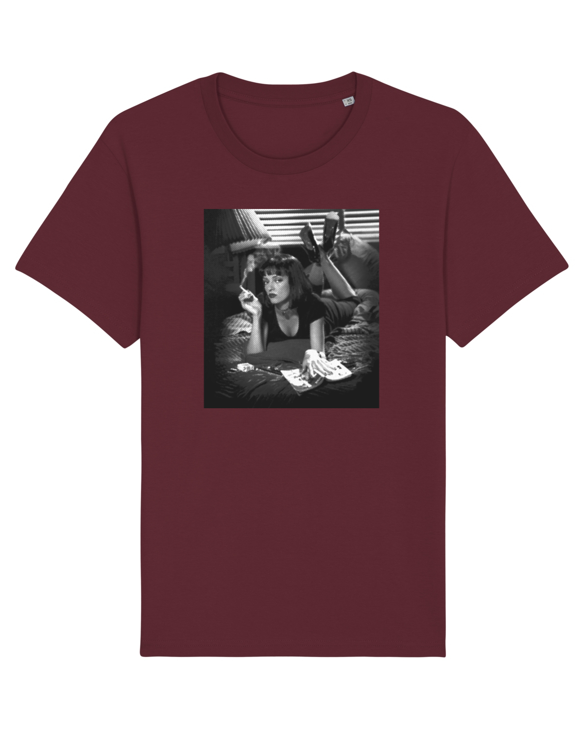 Tricou mânecă scurtă Unisex Rocker Burgundy