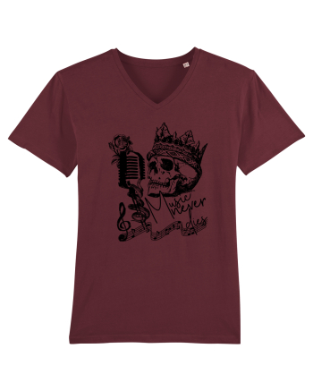MUSIC Never Dies Burgundy