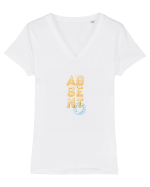 Absent (& that's wassup!) Tricou mânecă scurtă guler V Damă Evoker