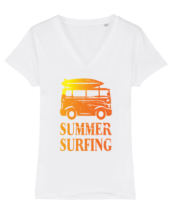 Summer Surfing Van White