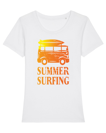 Summer Surfing Van White