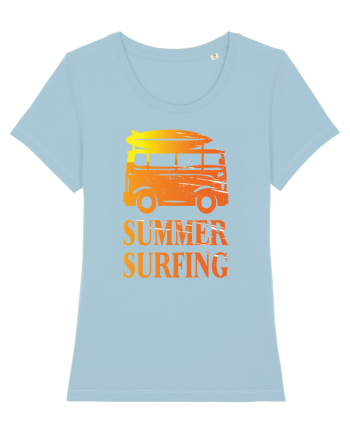 Summer Surfing Van Sky Blue