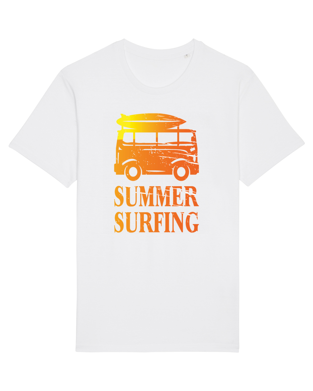 Tricou mânecă scurtă Unisex Rocker White