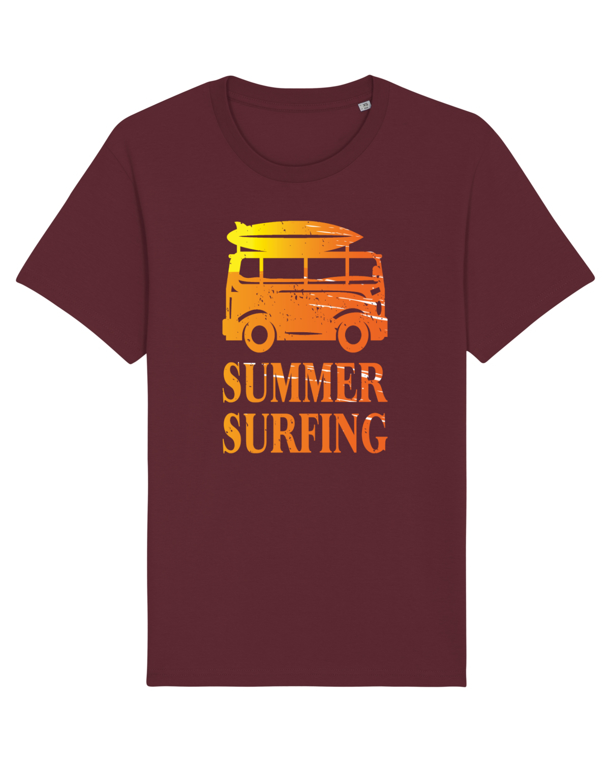 Tricou mânecă scurtă Unisex Rocker Burgundy