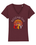 Rising Sun Tricou mânecă scurtă guler V Damă Evoker