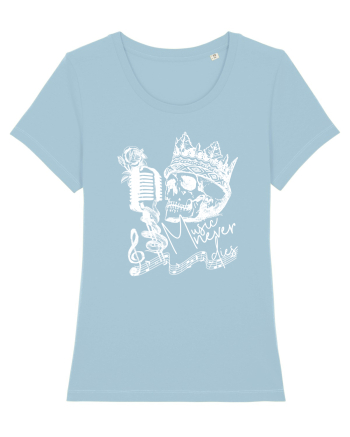 MUSIC Never Dies - Skull Sky Blue