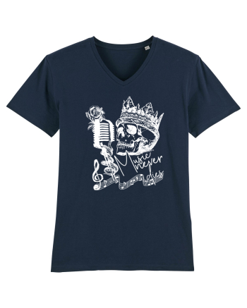 MUSIC Never Dies - Skull French Navy