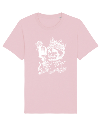 MUSIC Never Dies - Skull Cotton Pink