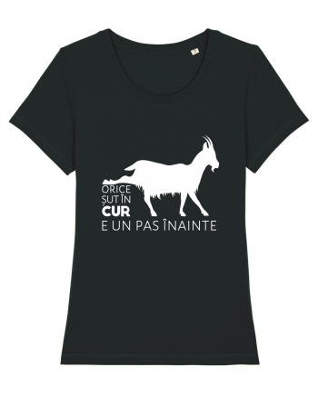 Orice șut în cur e un pas înainte - alb Black