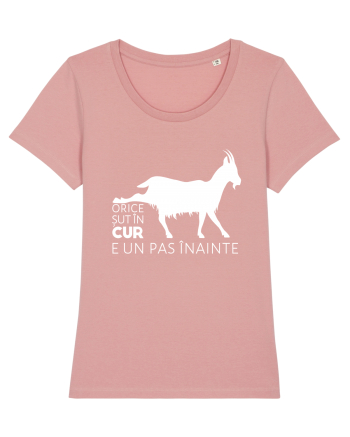 Orice șut în cur e un pas înainte - alb Canyon Pink