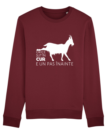 Orice șut în cur e un pas înainte - alb Burgundy