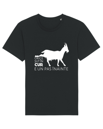 Orice șut în cur e un pas înainte - alb Black
