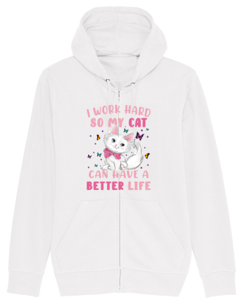 I Work Hard So My Cat Can Have A Better Life  White
