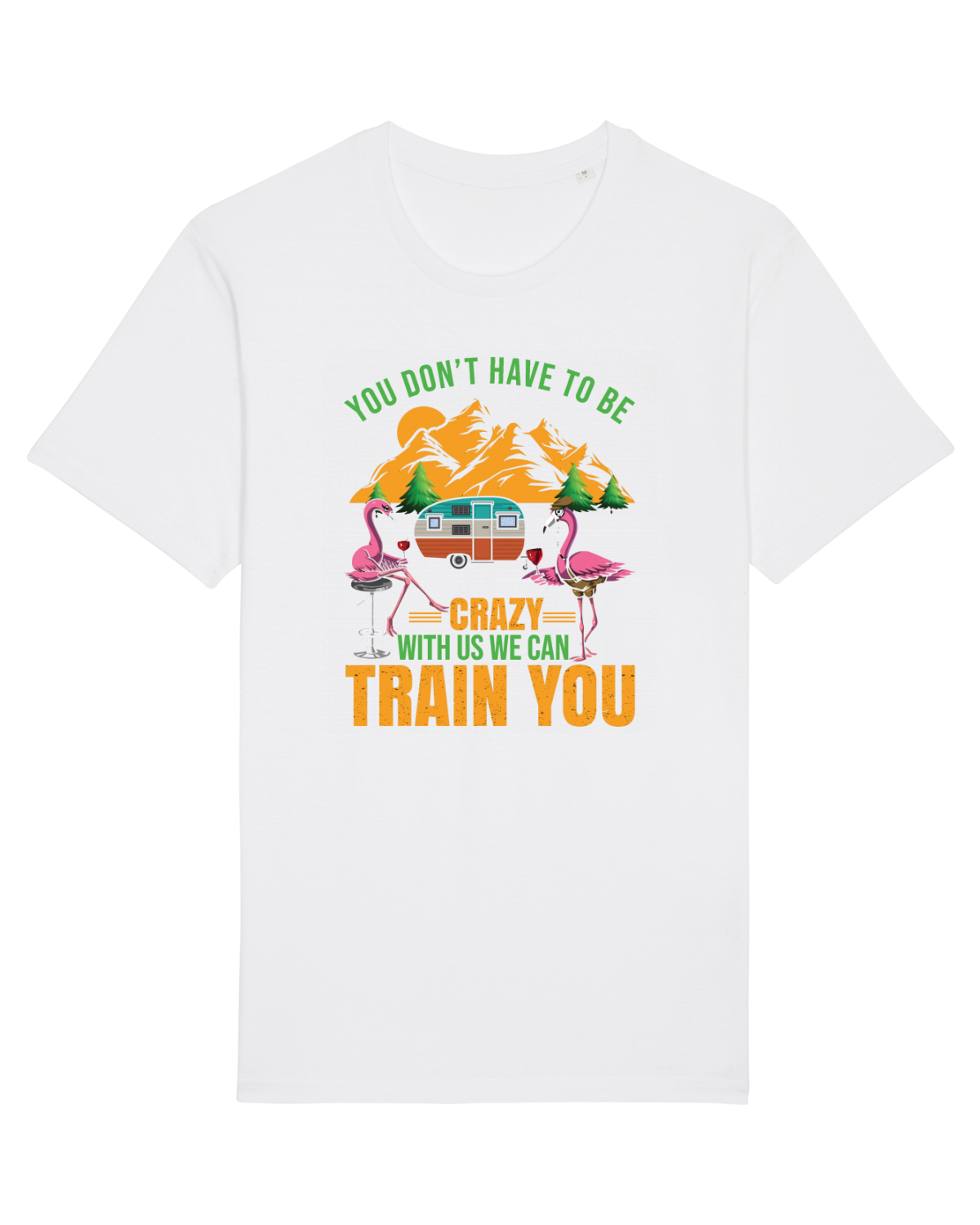 Tricou mânecă scurtă Unisex Rocker White