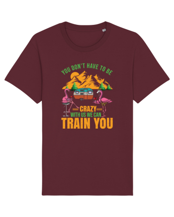 You Don't Have To Be Crazy With Us Burgundy