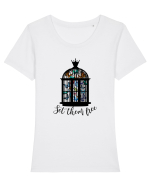 Set Them Free Tricou mânecă scurtă guler larg fitted Damă Expresser