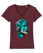 Alien Robot  Tricou mânecă scurtă guler V Damă Evoker