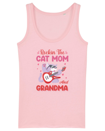 Rockin' The Cat Mom And Grandma Cotton Pink
