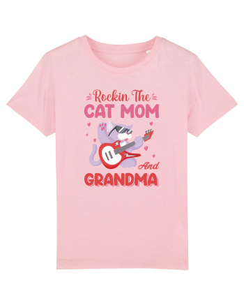 Rockin' The Cat Mom And Grandma Cotton Pink