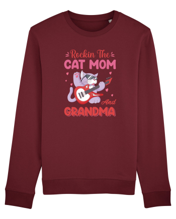 Rockin' The Cat Mom And Grandma Burgundy