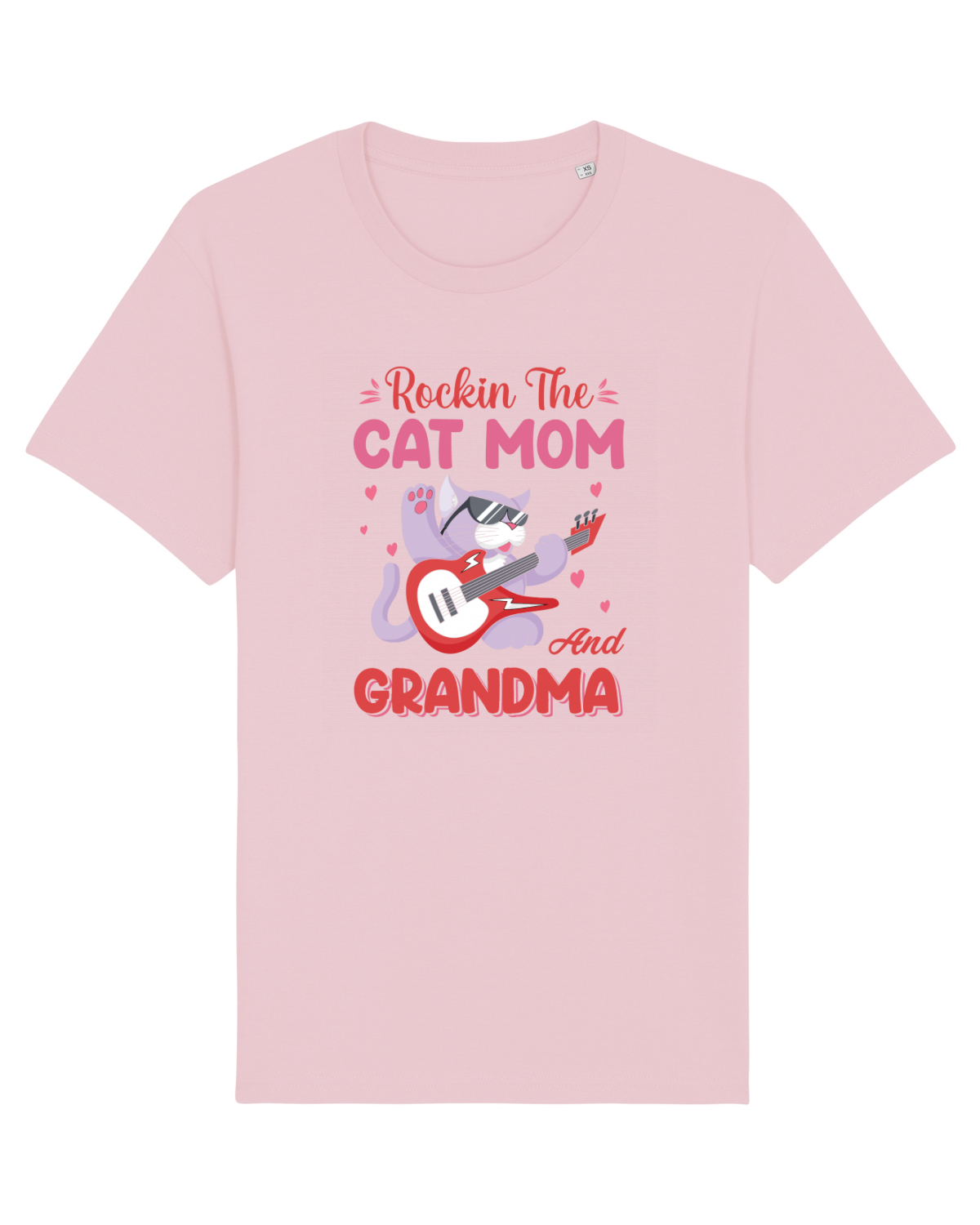 Tricou mânecă scurtă Unisex Rocker Cotton Pink